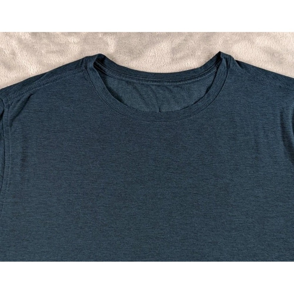 Vuori Shirt Mens Large Blue Heathered Strato Tech Long Sleeve Tee Athletic V178 - Picture 2 of 8